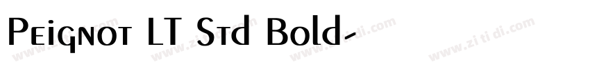 Peignot LT Std Bold字体转换